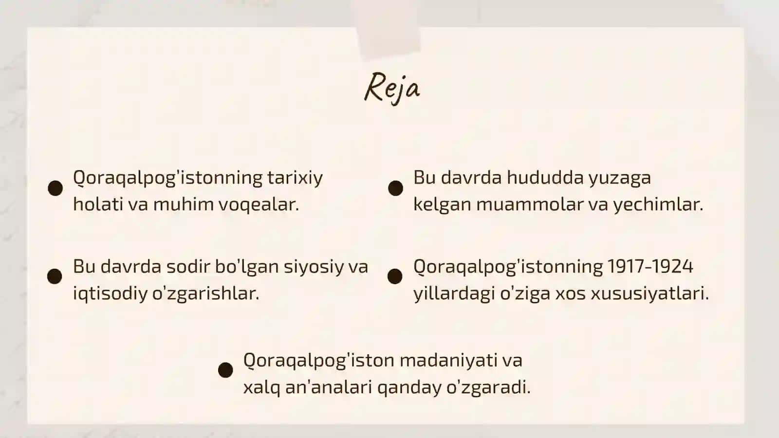 1917-1924- yillarda Qoraqalpog’iston 2