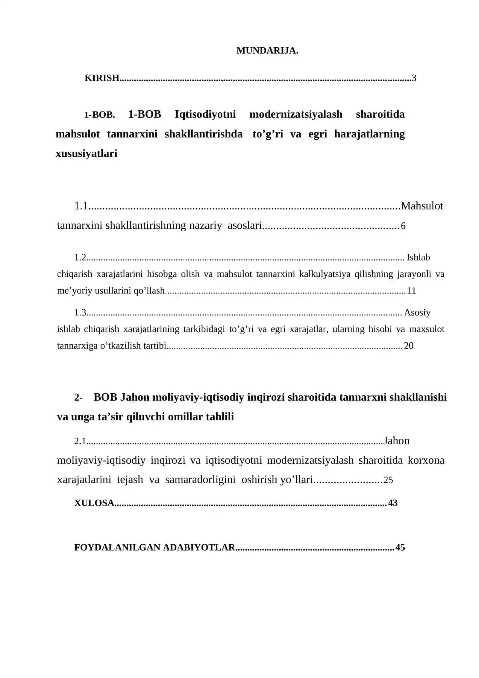 TARMOQLAR IQTISODIYOTI KAFEDRASI "MIKROIQTISODIYOT. MAKROIQTISODIYOT" KURS ISHI 2
