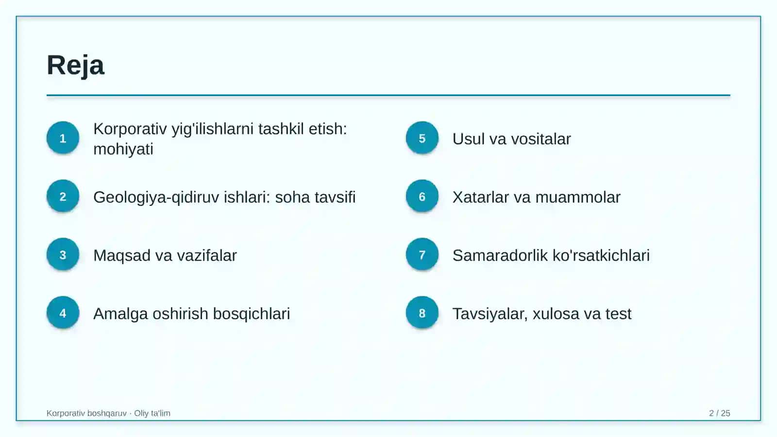 geologiya qidiruv ishlarida korporativ yig'ilishlarni tashkil etish 8452 2