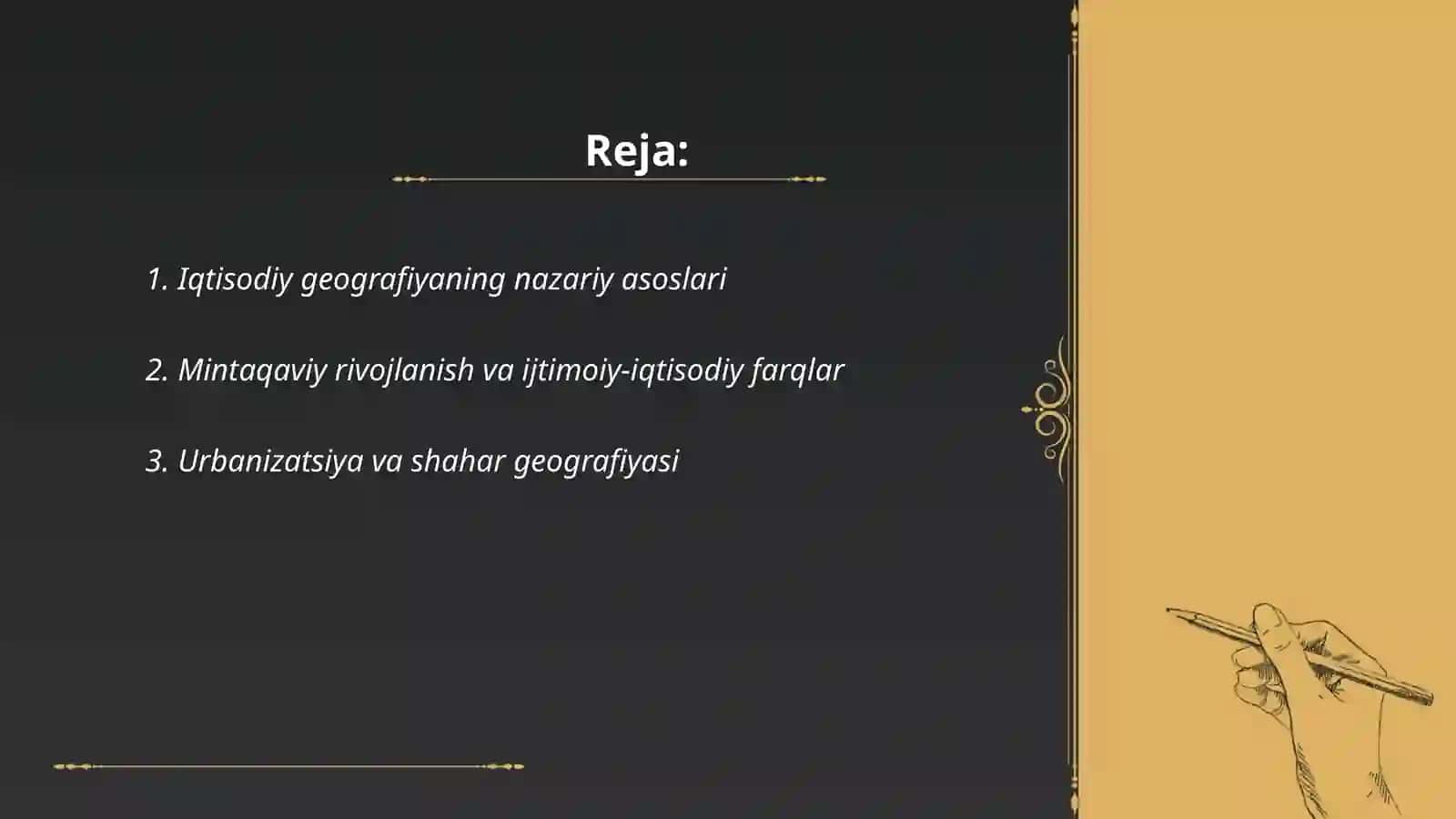 Iqtisodiy geografiya va mintaqaviy iqtisodiyot 2