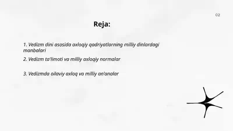 Milliy dinlar vedizim dini asosida axloqiy qarashlar 2