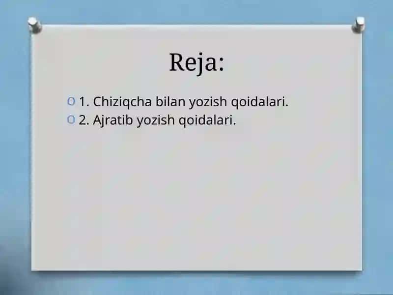 Imlo qoidalari 2