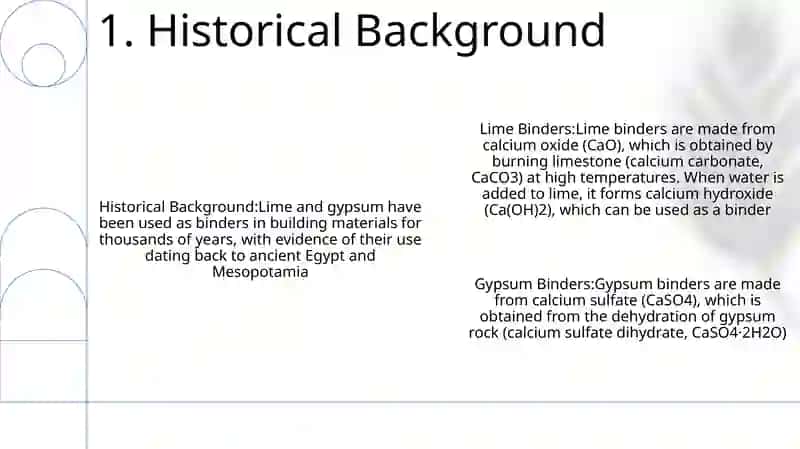 Lime And Gypsum Binders 2