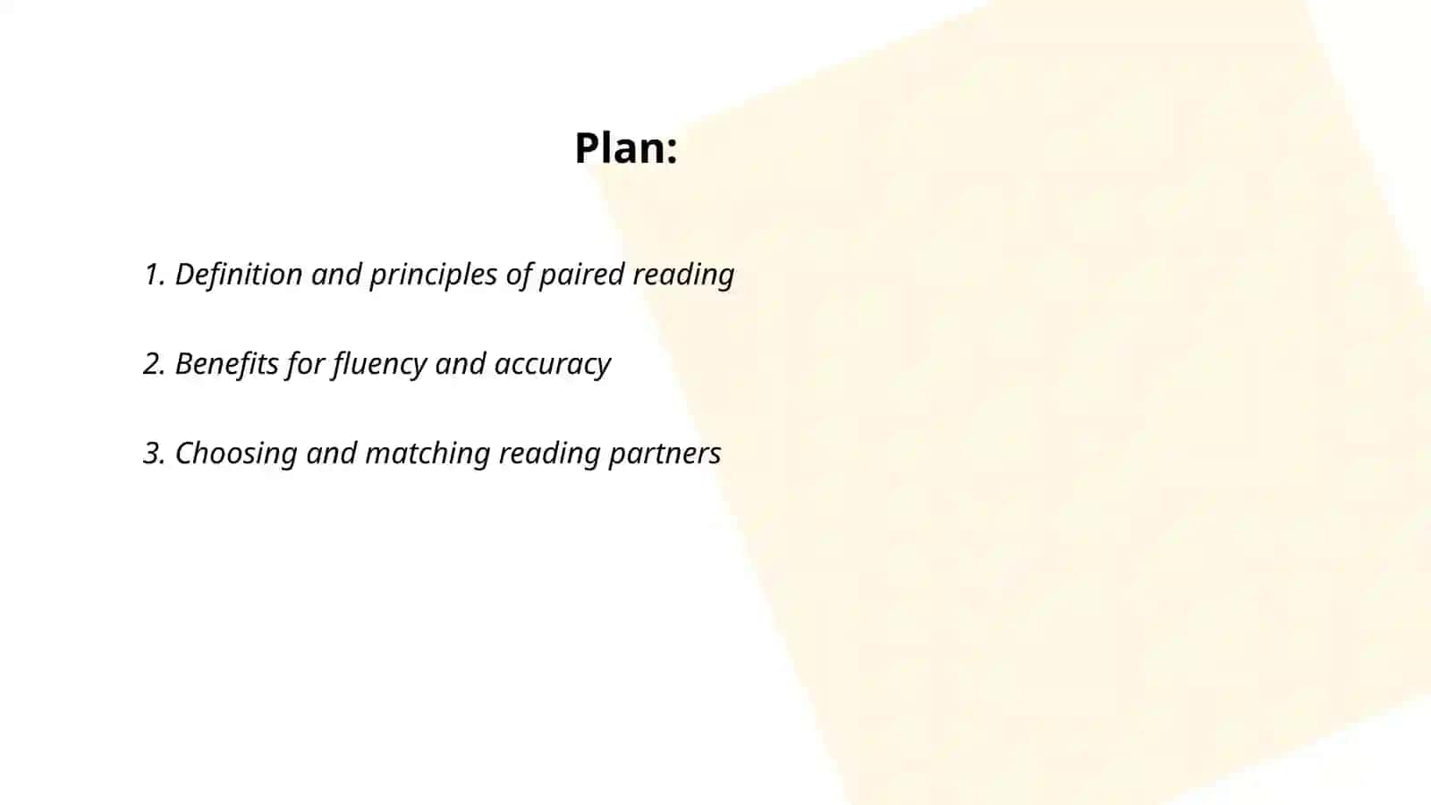 Teaching paired reading 2