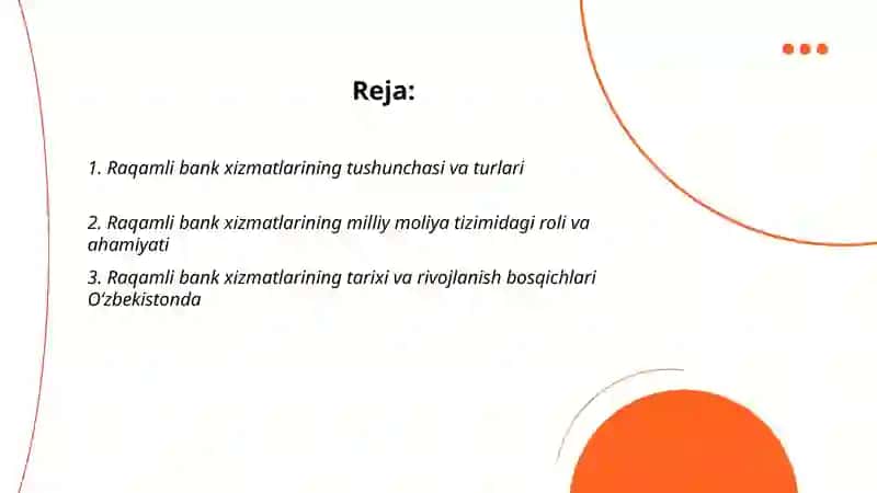 Raqamli bank xizmatlari va ularning milliy moliya tizimidagi oʻrni 2