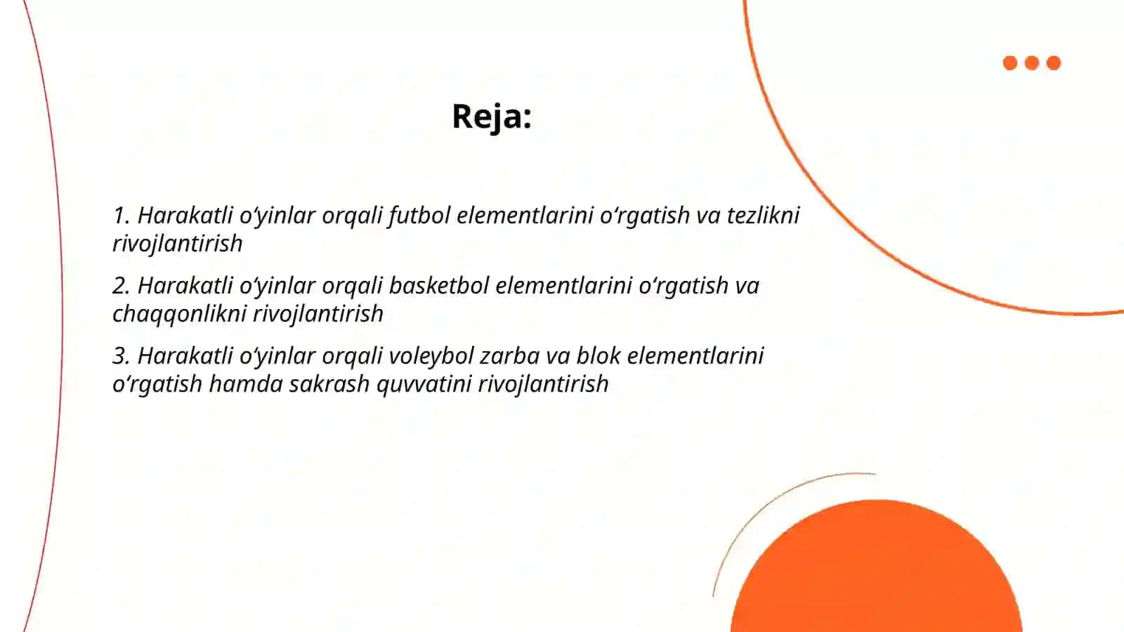 Harakatli O'yinlar va Sport O'yinlari 2