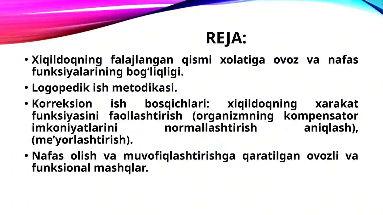 Xiqildoqning periferik parez va falajlanishi 2