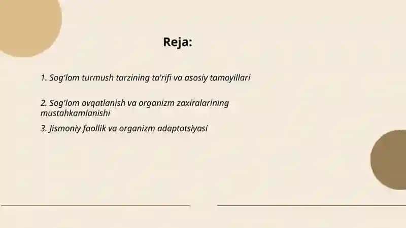 Sog'lom turmush tarzi va uning sog'liqni shakllantirishdagi ahamiyati 2