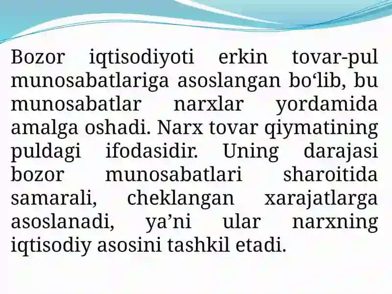 KORXONALARNINGnarxSIYOSATI 2