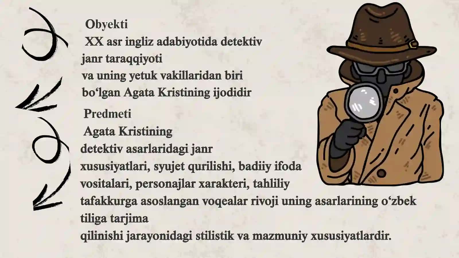 AGATA KRISTI DETEKTIV ASARLARINING XUSUSIYATLARI 2