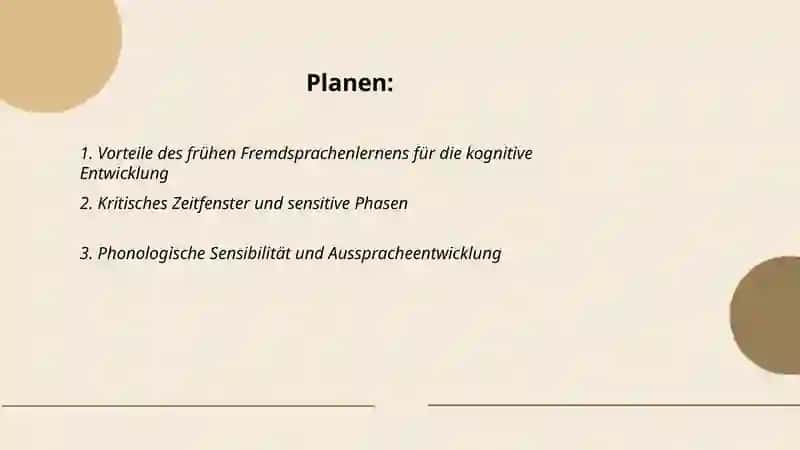 Frühes Fremdsprachenlernen 2