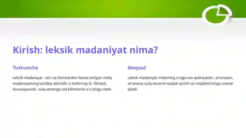 Leksik madaniyat 2