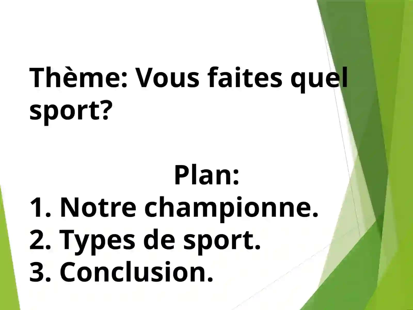 Le francais 2