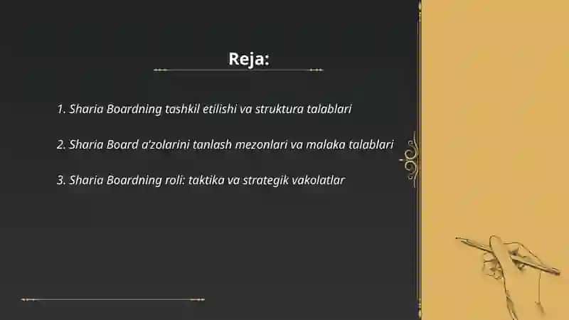 Takaful faoliyatining shariat nazorati:Sharia Board roli va vakolatlari 2