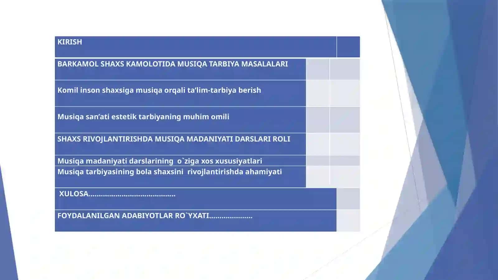 Barkamol shaxs kamolotida musiqa tarbiya masalalari 2
