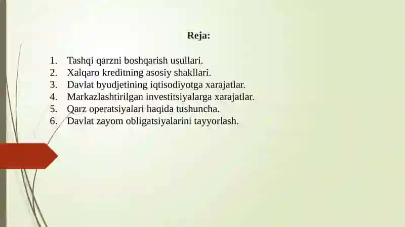 Tashqi qarzni boshqarishning bosqichlari va usullari 2