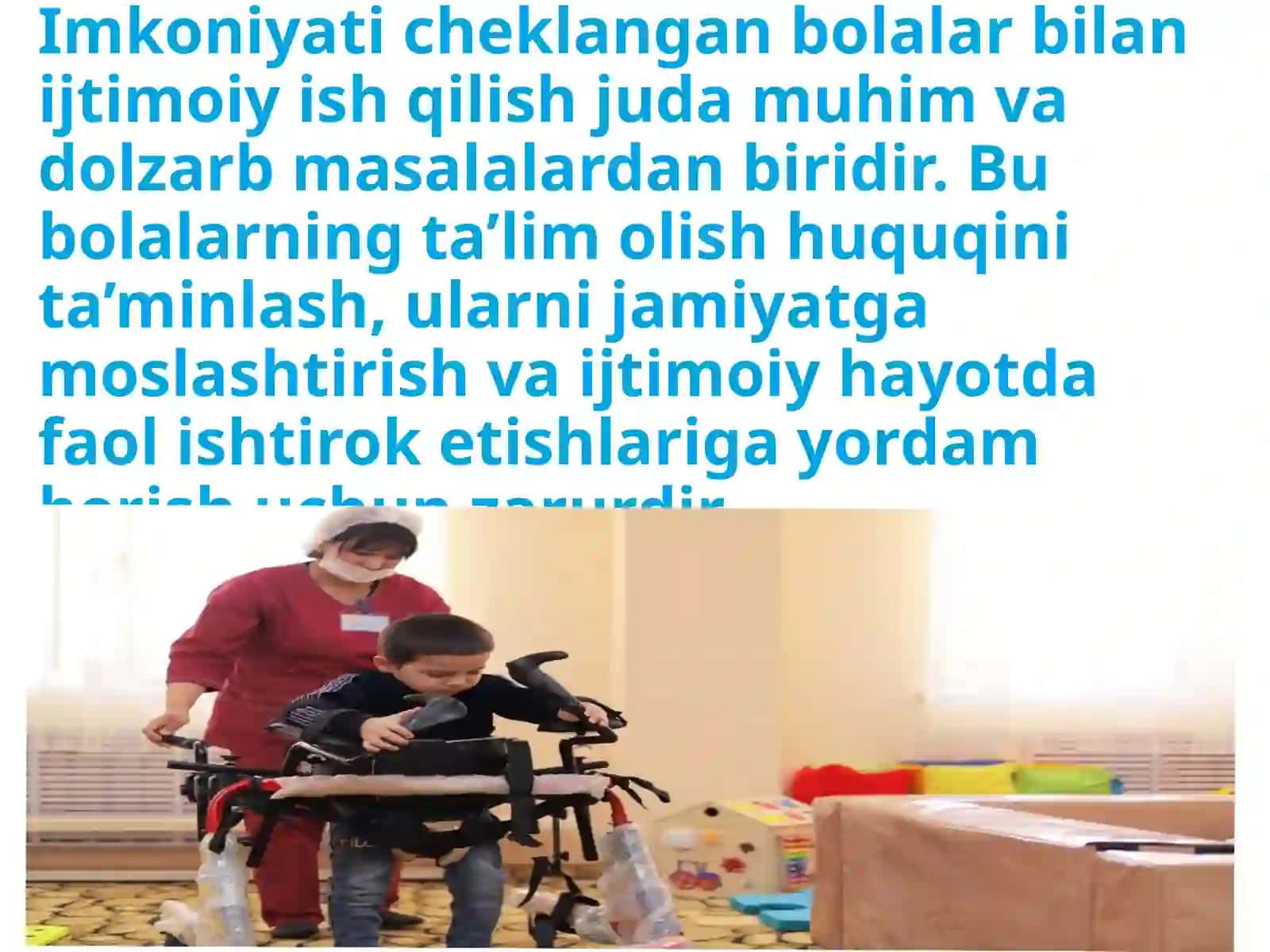 Imkoniyat cheklangan bolalar bilan ijtimoiy ish qilish 2