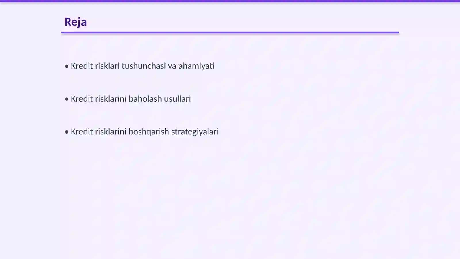 Kredit risklarni tahlil qilish 2