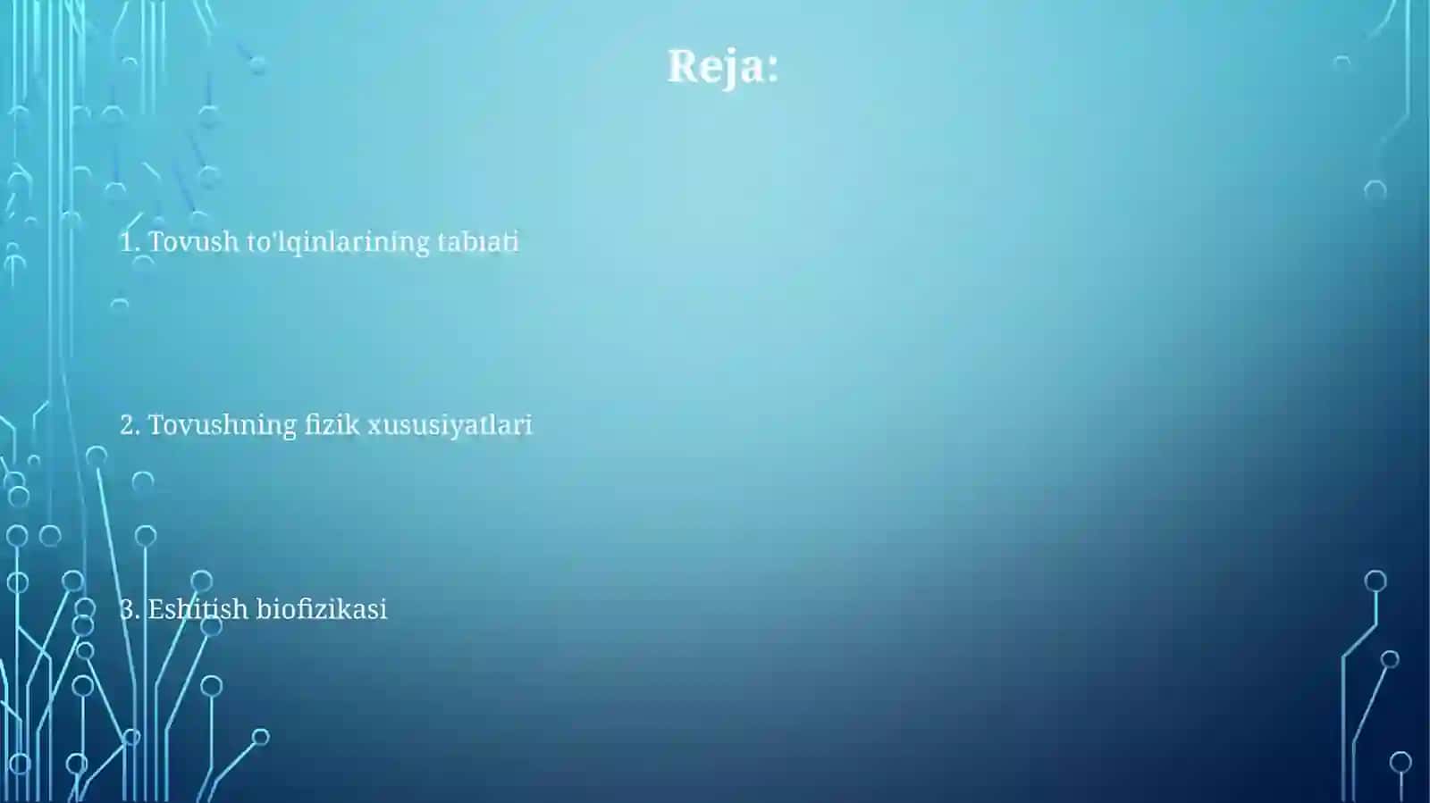 Tovushning fizik xususiyatlari 2