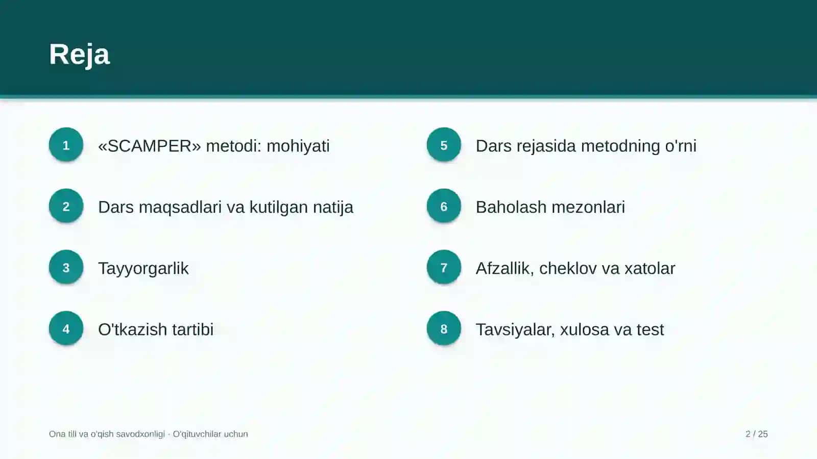 ona tili va o'qish savodxonligi darslarida scamper metodidan foydalanish 2475 2