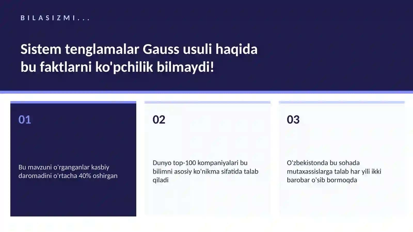 MATEMATIKA — UY VAZIFALARI 2