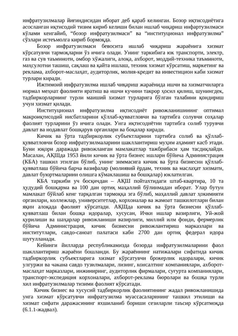 Инфратузилмалар 2