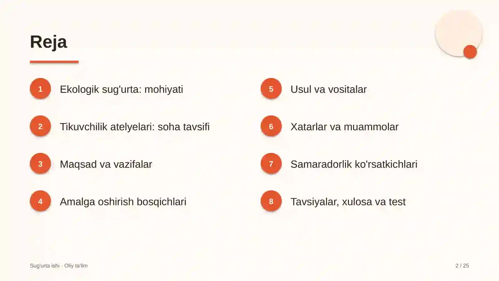 Tikuvchilik atelyelarida ekologik sug'urta 2