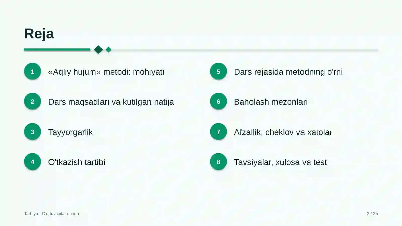 tarbiya darslarida aqliy hujum metodidan foydalanish 4220 2