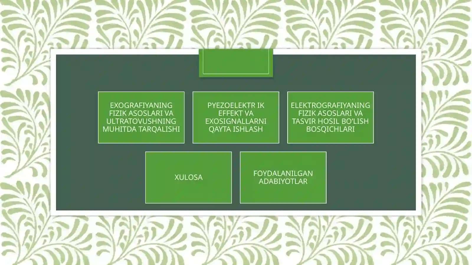 Exografiya va elektrografiya usullari 2