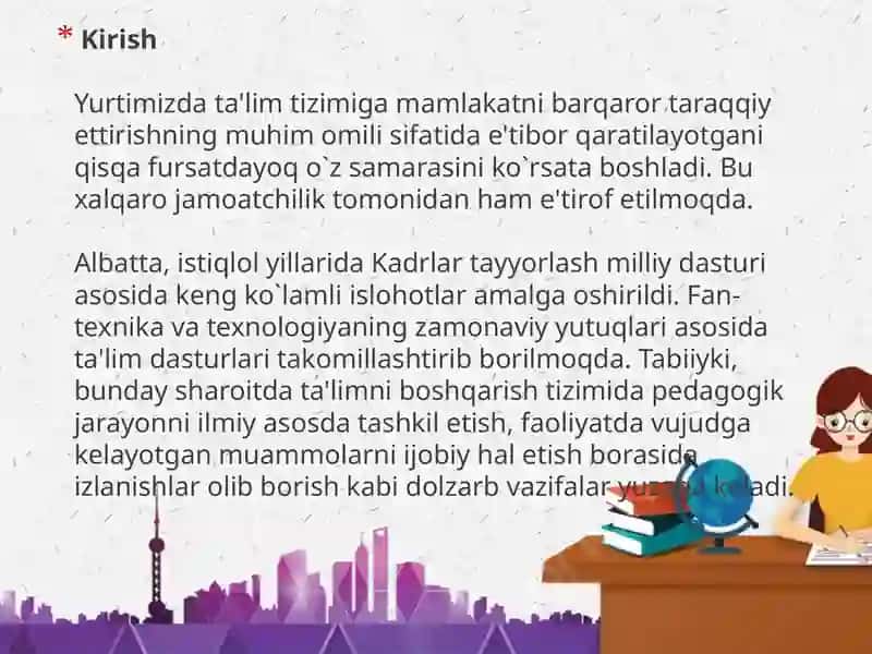 Maktabni boshqarishda maktab direktorining vazifalari 2