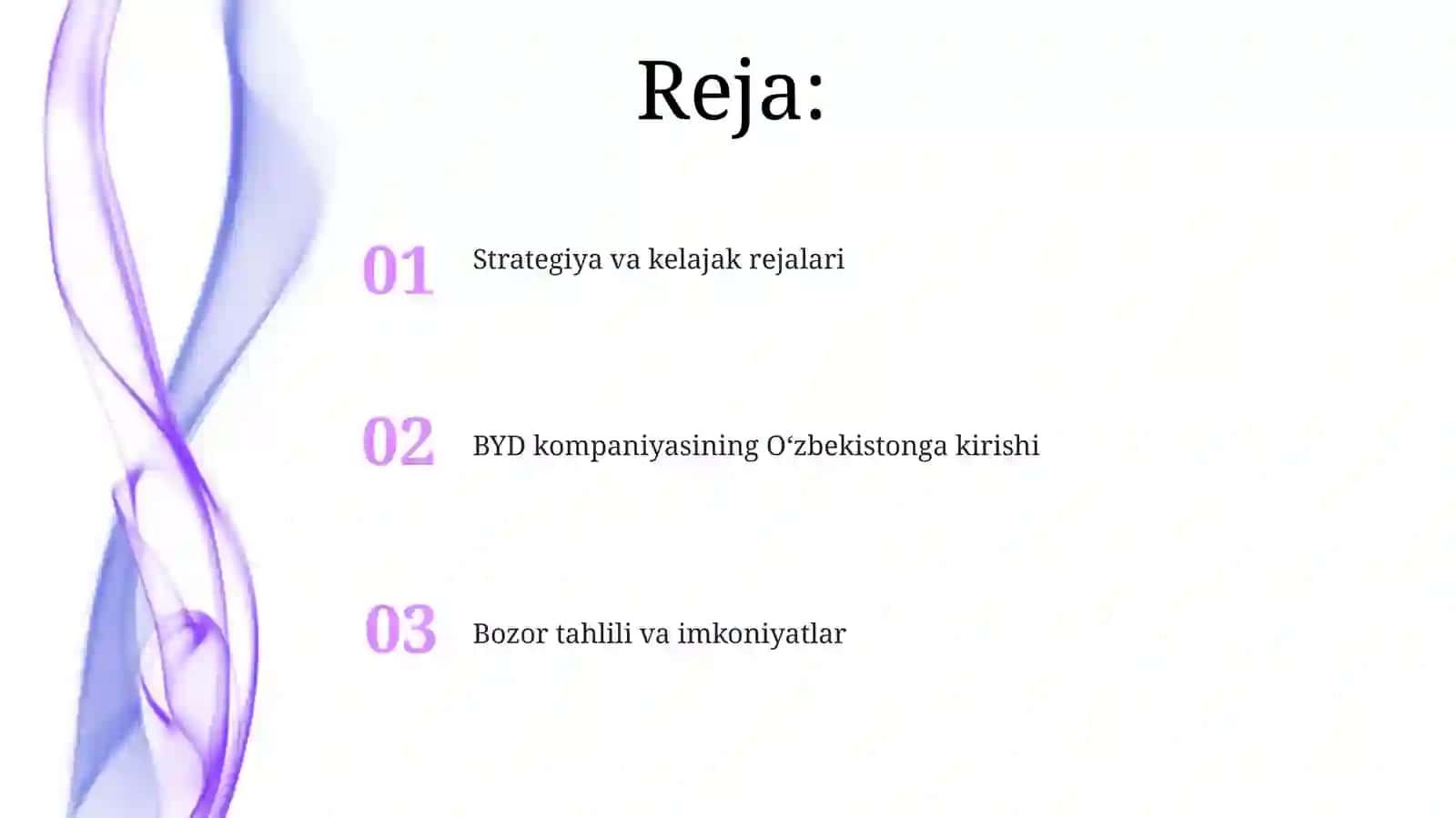 BYD kompaniyasining Oʻzbekistonga kirishi 2