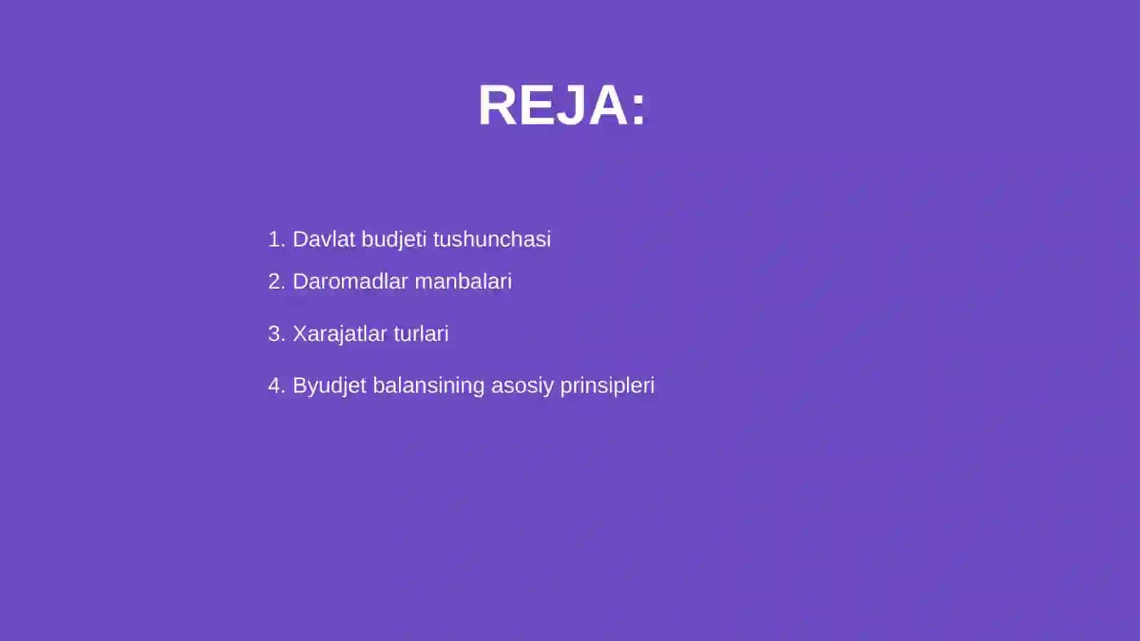 Davlat budjeti daromadlari va xarajatlari statistikasi 2