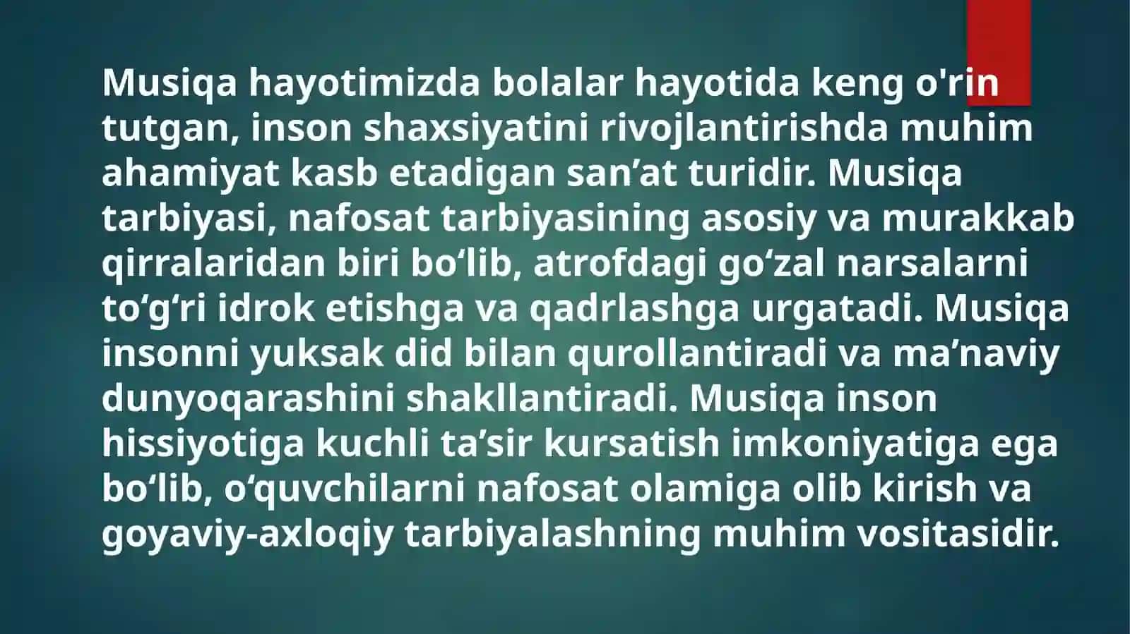 Musiqa tarbiyasi 2