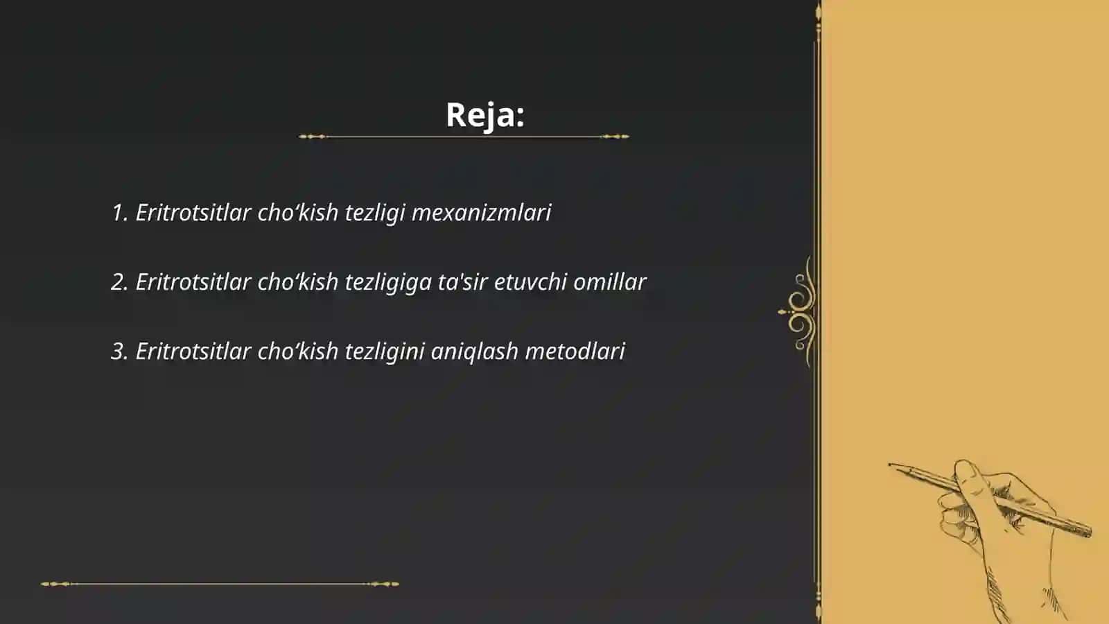 Eritrotsitlar choʻkish tezligi mexanizmlari va klinikadagi axamiyati 2