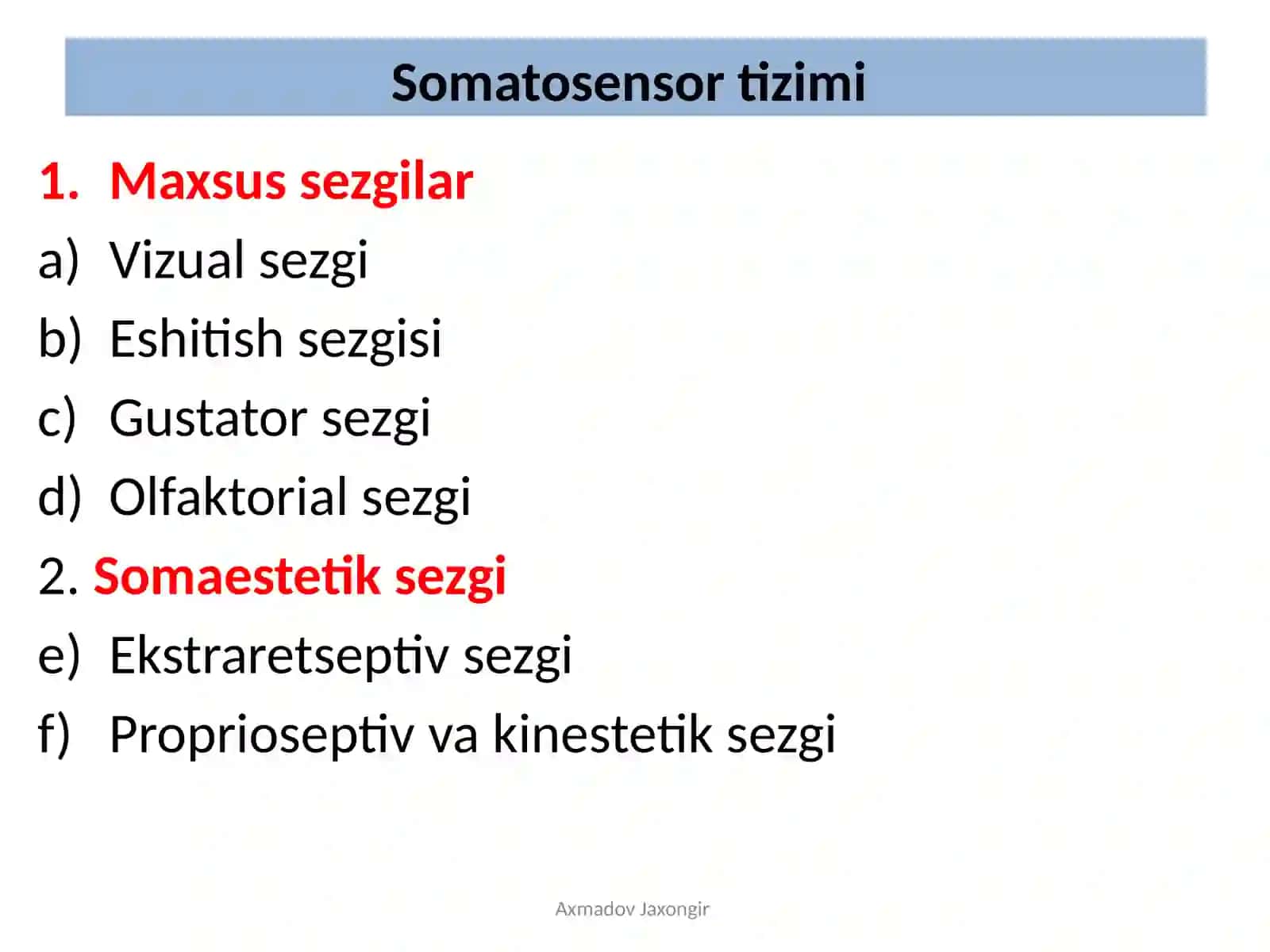 Nerv sistemasining fiziologiyasi 2