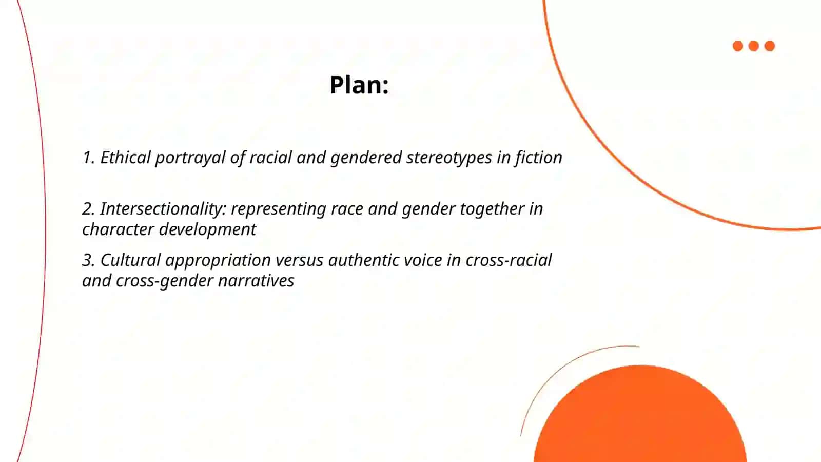 Ethical representation of race and gender in literature 2