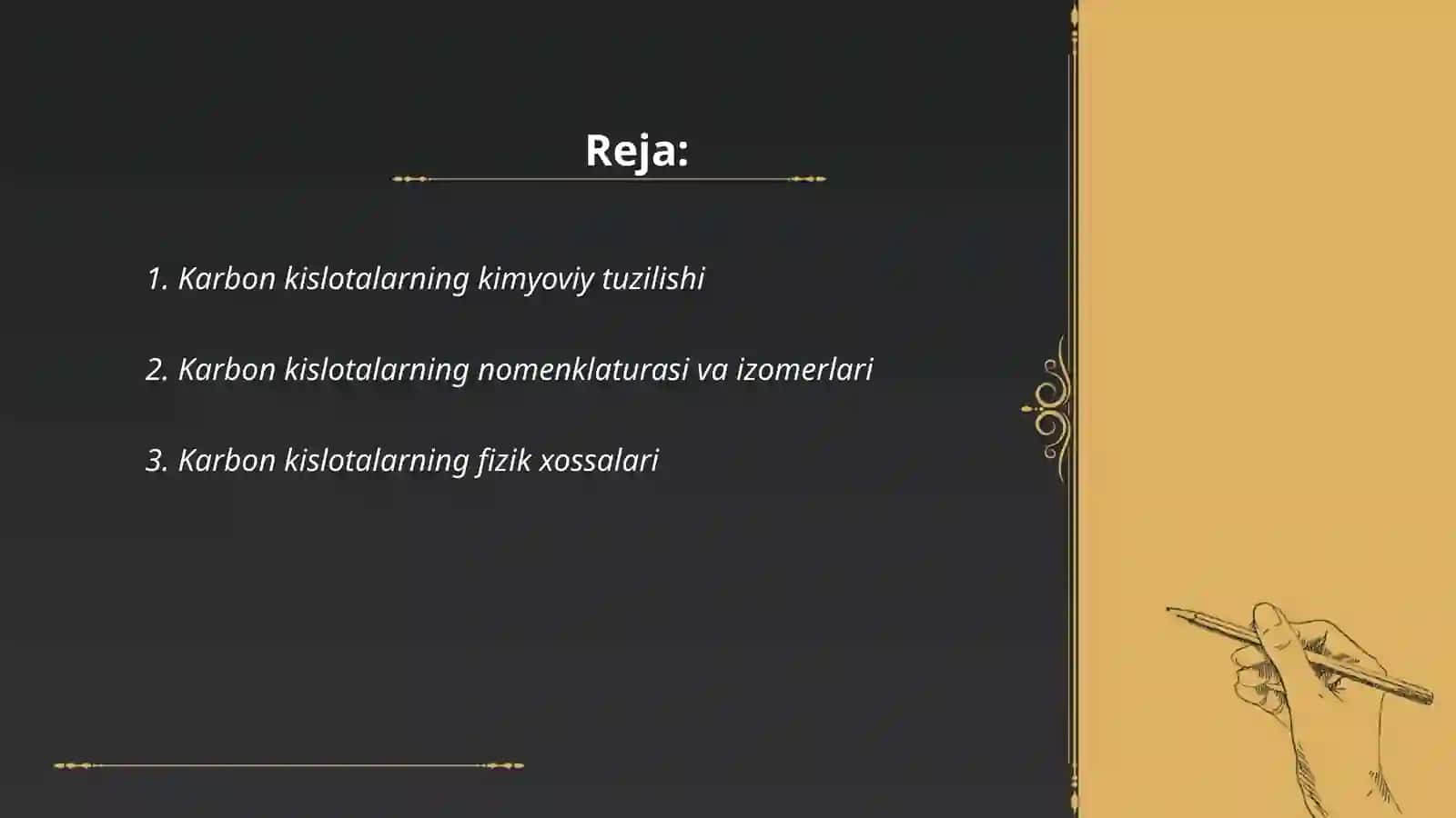 Karbon kislotalar 2