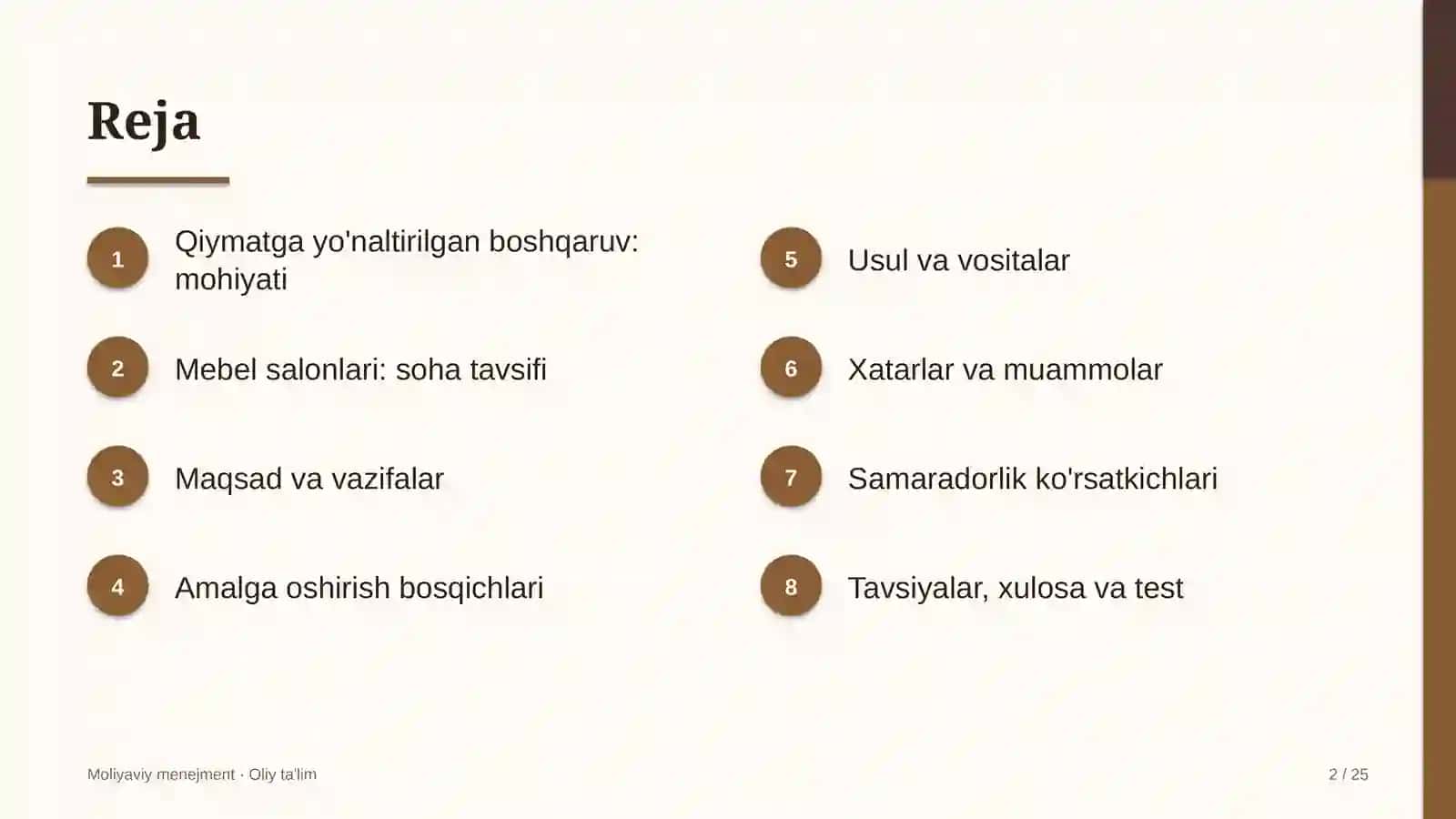 mebel salonlarida korxona qiymatini oshirishga yo'naltirilgan boshqaruv 5434 2
