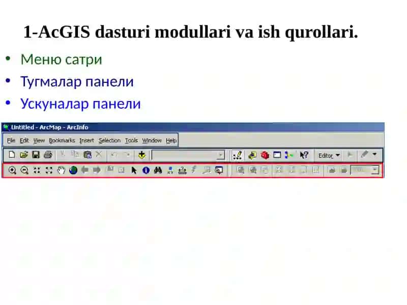 ArcGISdasturi 2
