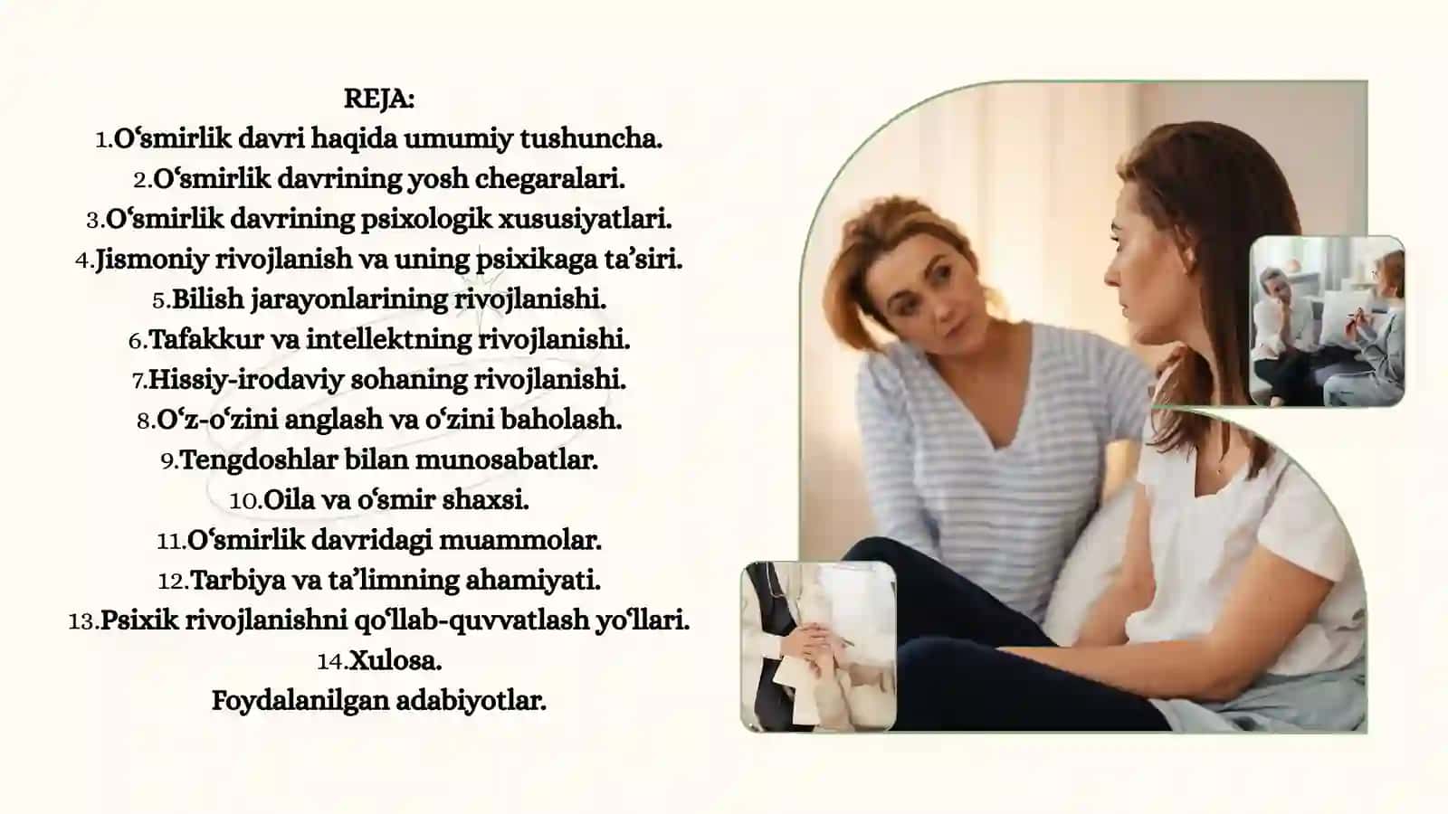 O‘SMIRLIK DAVRIDAGI PSIXIK RIVOJLANISHNING UMUMIY TAVSIFI 2