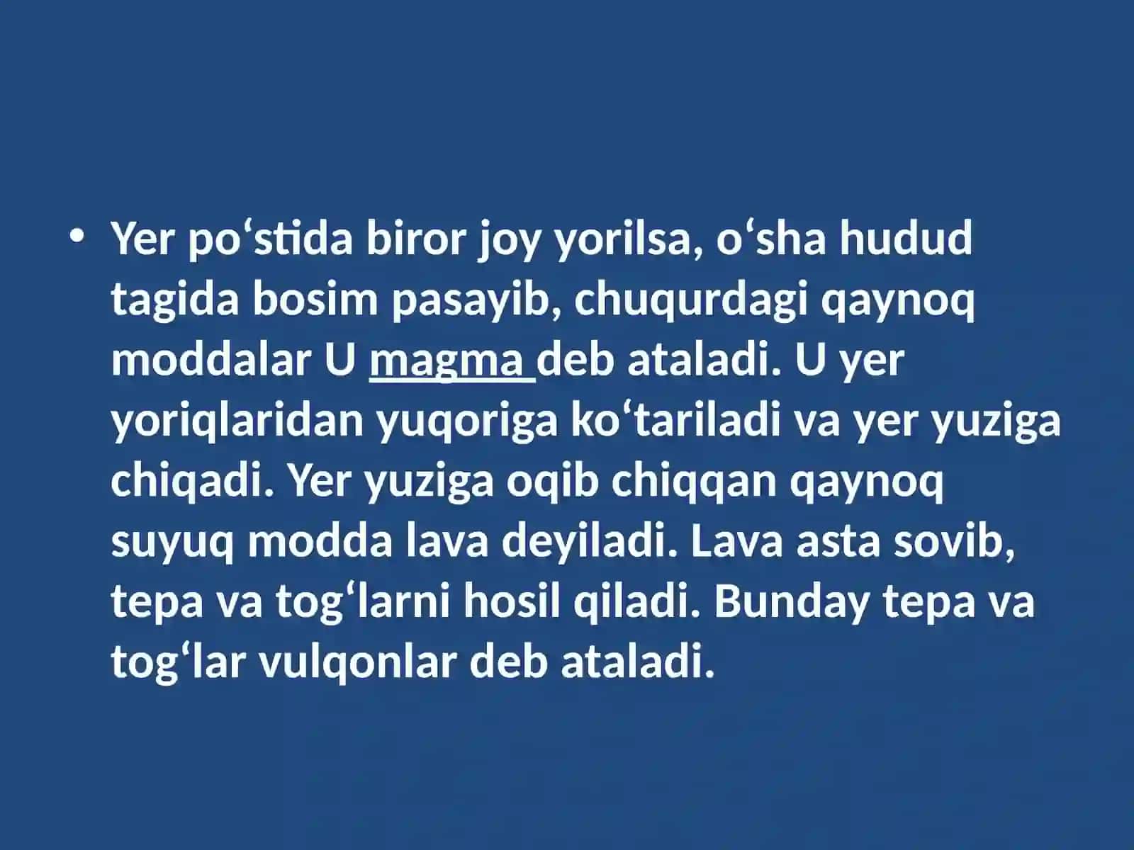 MAVZU. ENDOGEN JARAYONLAR 2