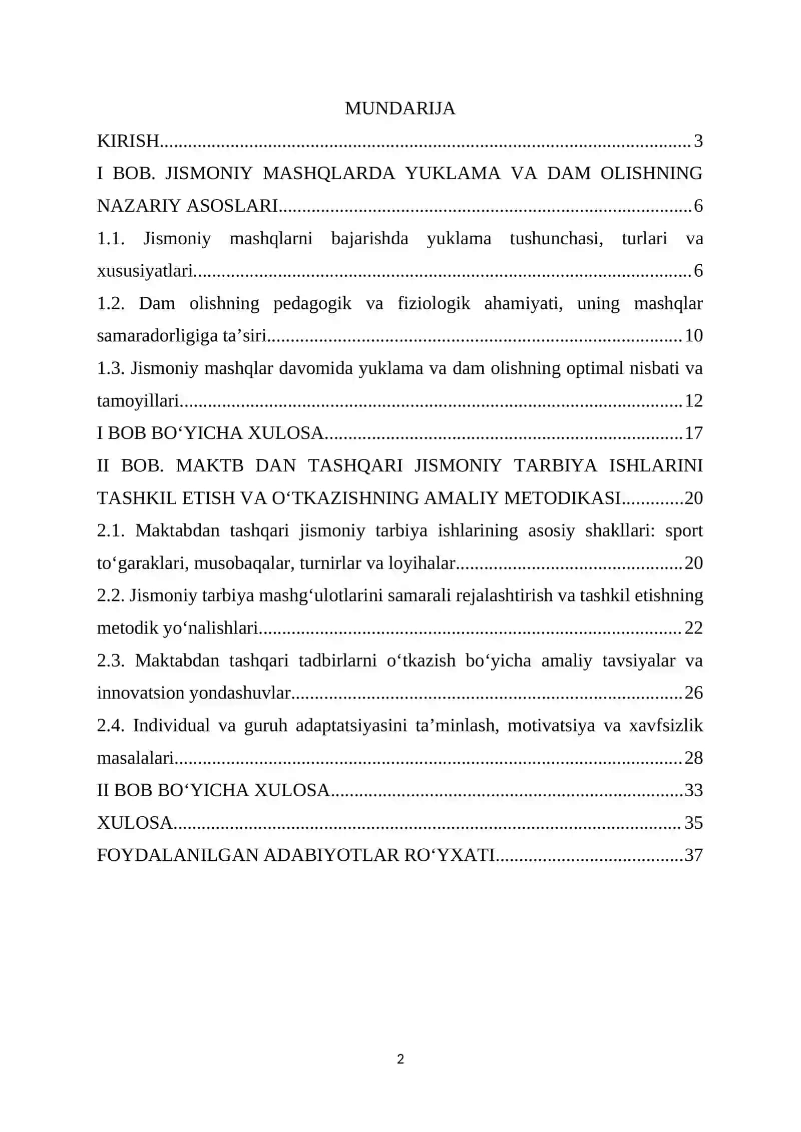 SPORT VA HARAKATLI O’YINLARNI O’QITISH MEDODIKASI FANIDAN 2