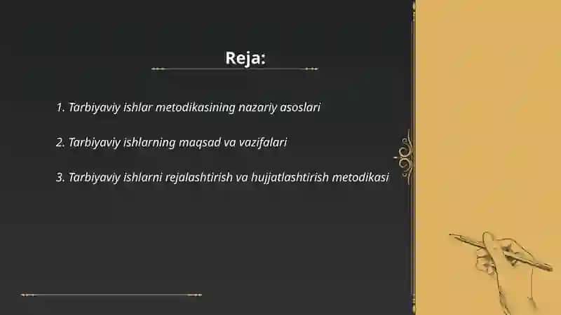 Tarbiyaviy ishlar metodikasi 2