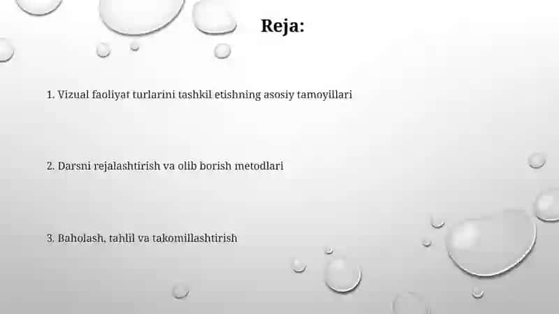 Tasviriy faoliyat turlariga oid mashg'ulotlarni tashkil qilish metodikasi 2