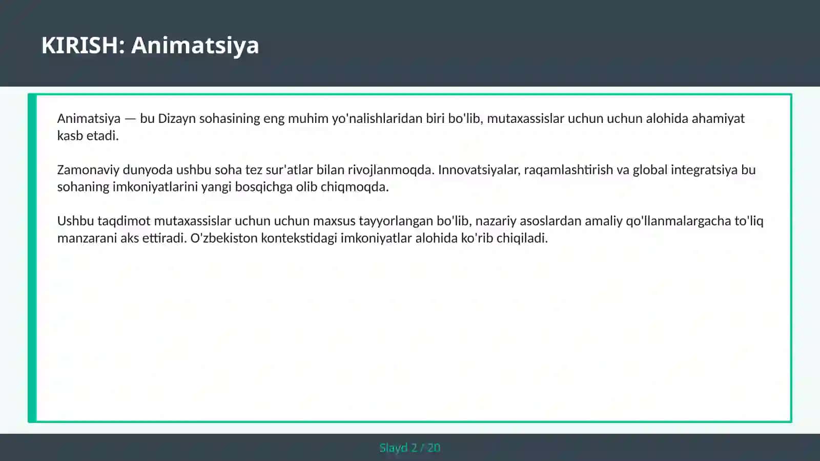 ANIMATSIYA 2