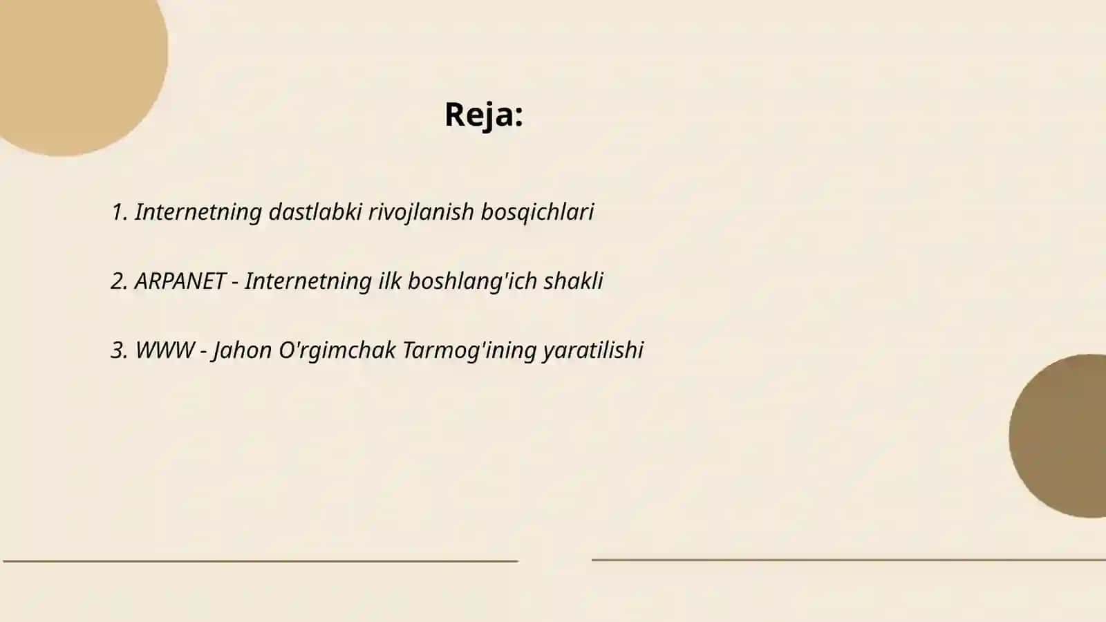 Internetning Rivojlanish Tarixi 2