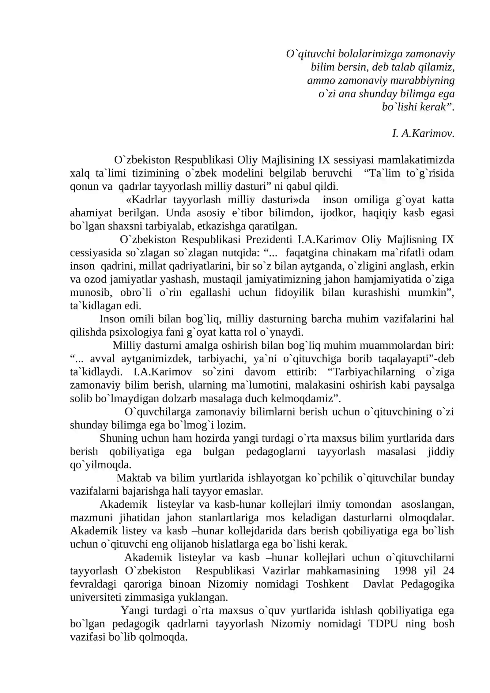 PEDAGOGIK QOBILIYATLARNI RIVOJLANTIRUVCHI PSIXOTRENING 2