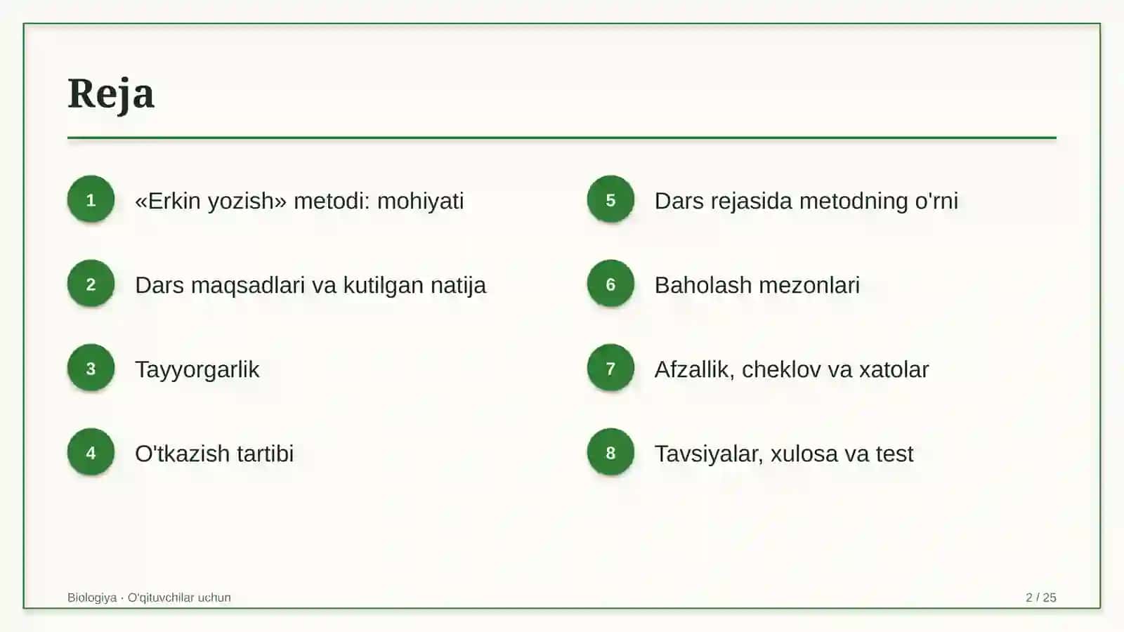 biologiya darslarida erkin yozish metodidan foydalanish 5259 2