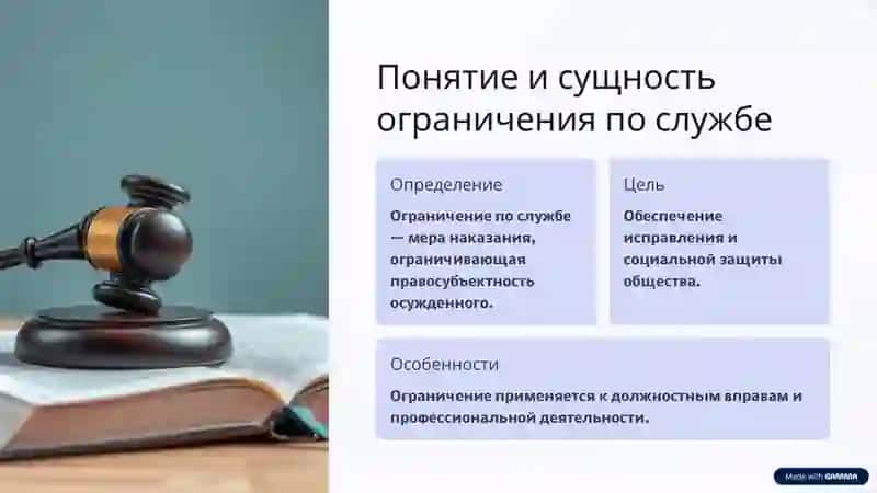 Исполнение наказания в виде ограничения службы в Республике Узбекистан 2