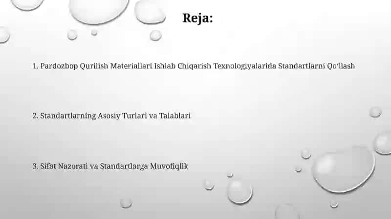 Pardozbop Qurilish Materiallari Ishlab Chiqarish Texnologiyalarida Standartlarni Qo‘llash 2